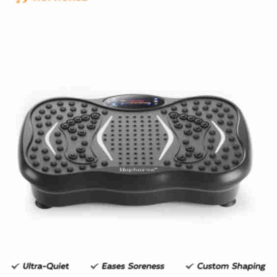 Whole Body Vibration Plate with Resistance Bands