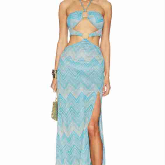 Double Loop Bandeau Long Dress