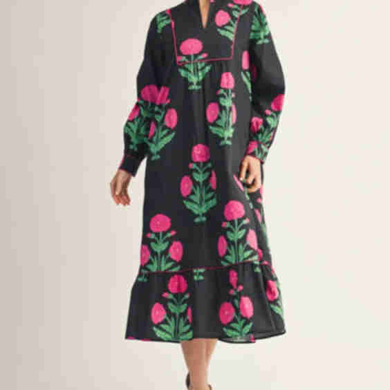 Kara Floral Midi Dress