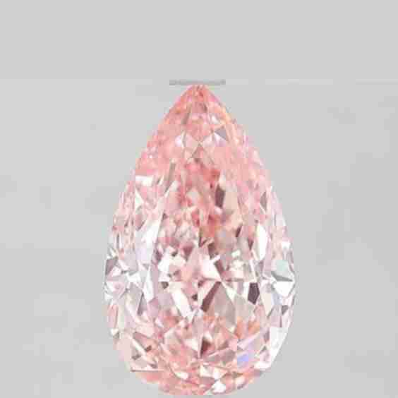 3.00 Carat Good Cut Pear Lab-Grown Diamond