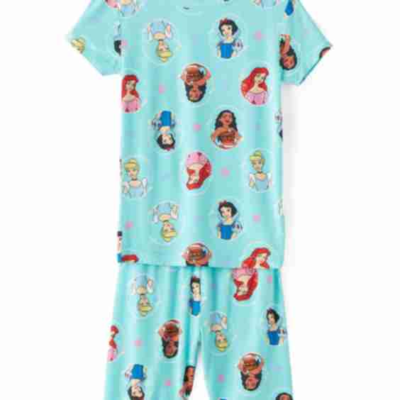 Girls 4-10 Princess Frames Pajama Set