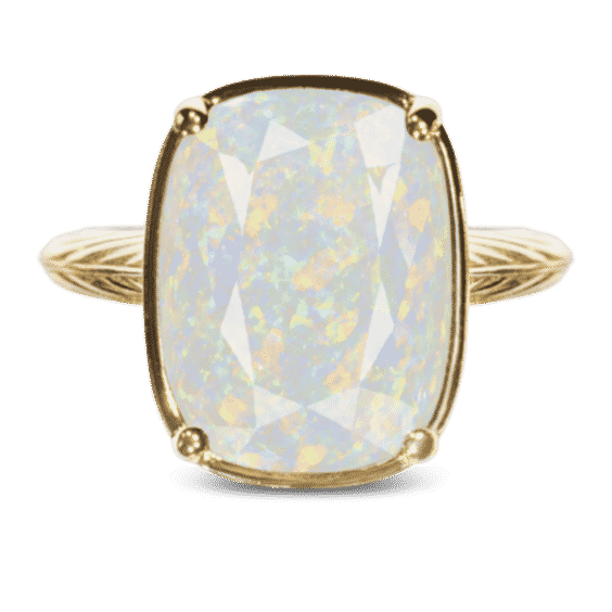 Sterling Silver Elongated Cushion Cocktail Ring