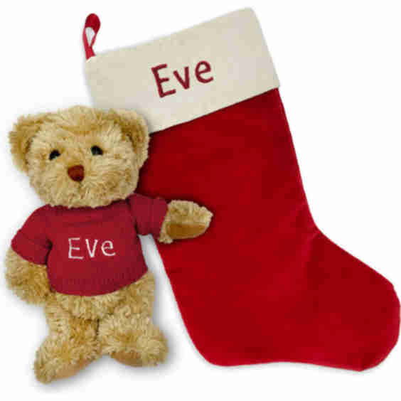 Bertie Bear's Personalized Christmas Stocking