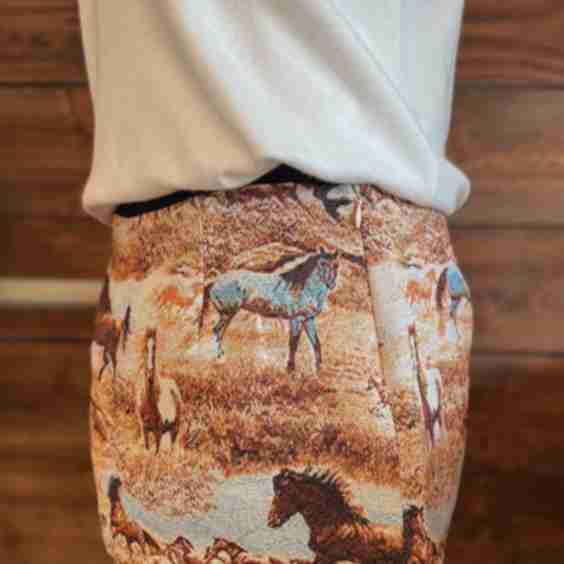 The Vintage Cowgirl Mini Skirt