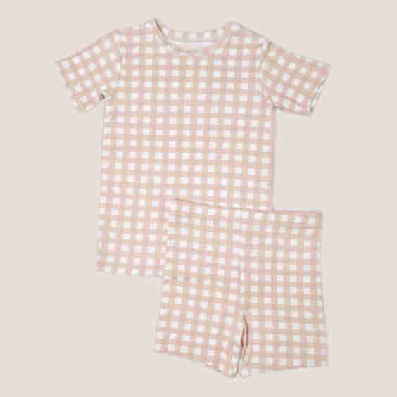 Dream Big Little Co X Amanda Stanton Fogel Charlie's Checks Dream Short Set
