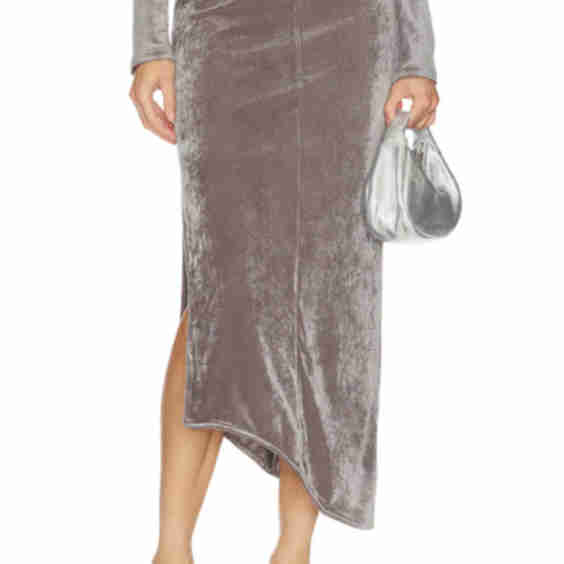 Velvet Mesh Skirt