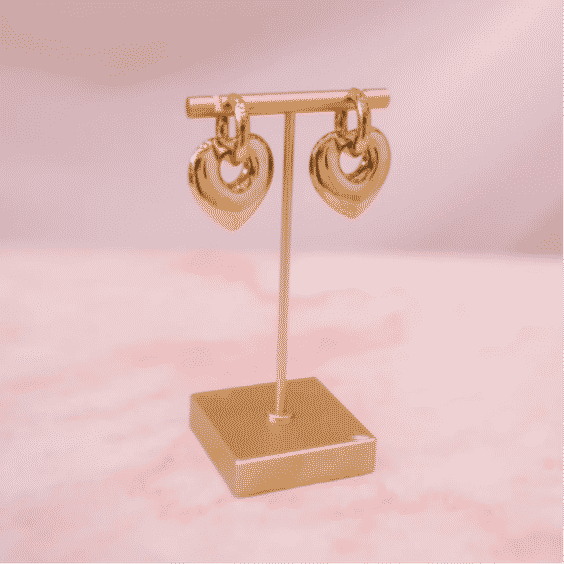 Chunky Heart Earrings