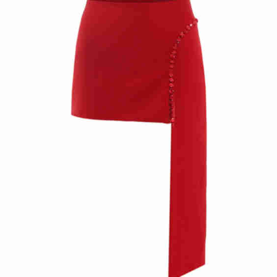 Button Mini Skirt