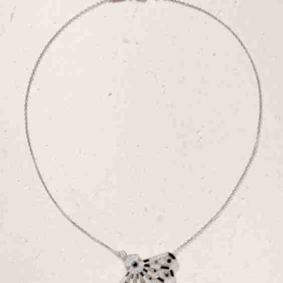 Fanfare Symphony 18-Karat Gold, Diamond and Spinel Necklace