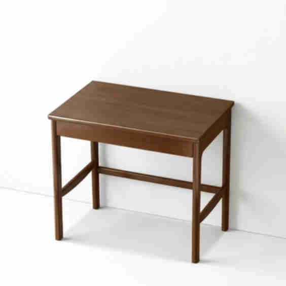 Scandinavian Solid Wood Compact Writing Desk with Storage Drawer - Table Only 31"L x 18"W x 30"H