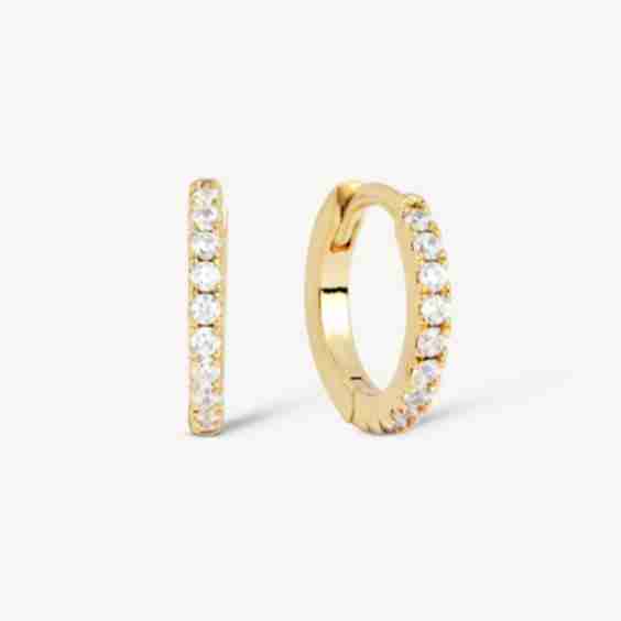 Classic Pave Huggie Earrings