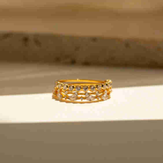 Crystal Stacking Ring Set