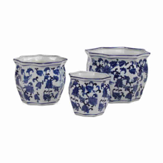 3pc Ceramic Indoor Planters