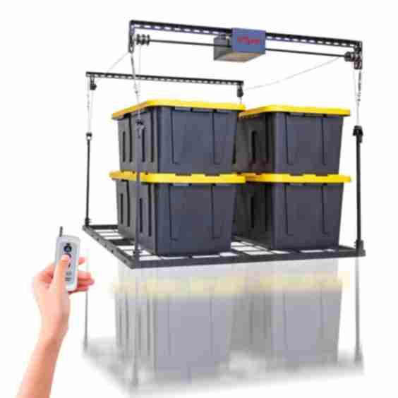 Motorized Garage Storage Shelf