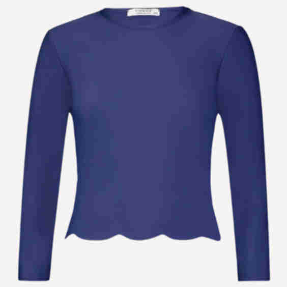 Scallop Cut Swim T-Shirt