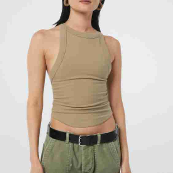Ximeno Detailed Open Back Tank Top