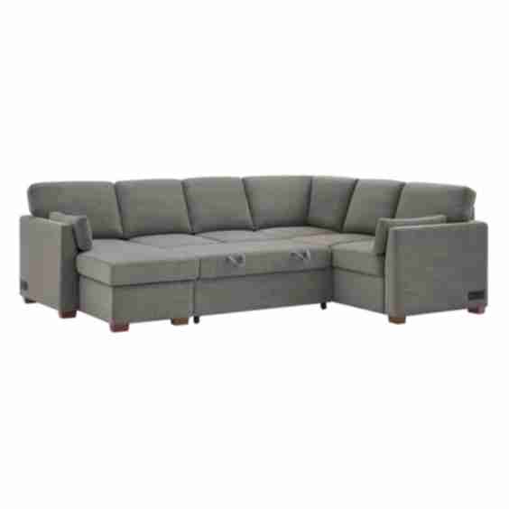 Luke Sleeper Sectional with Reversible Chaise and Storage