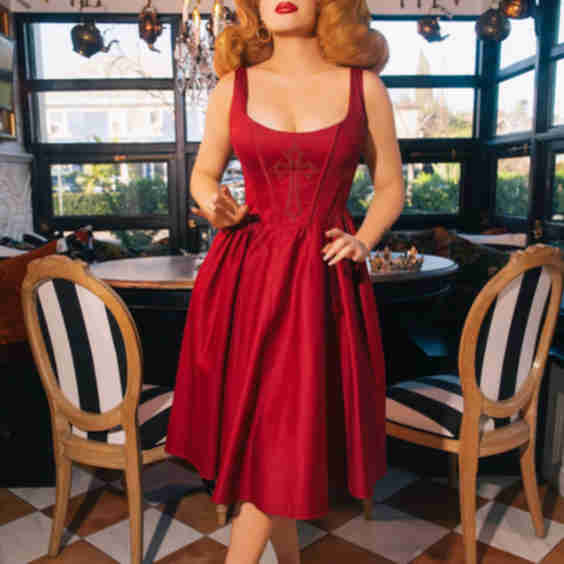 Gabriela Cross Swing Dress 