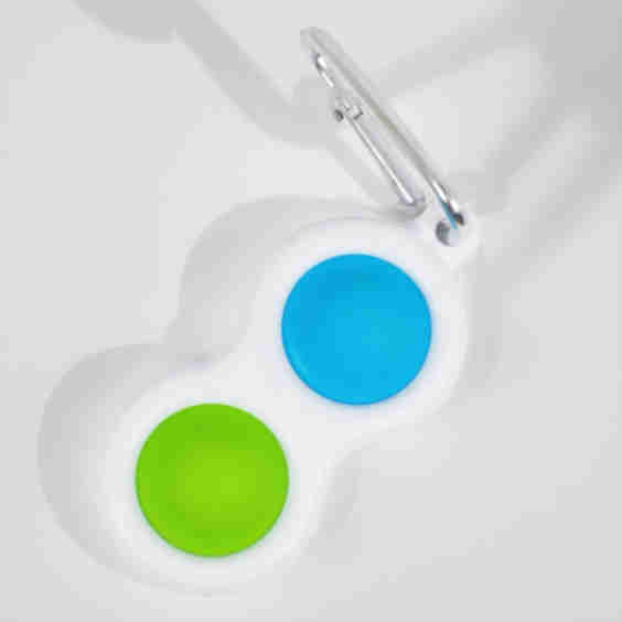 Pop Two Button Toy Keychain