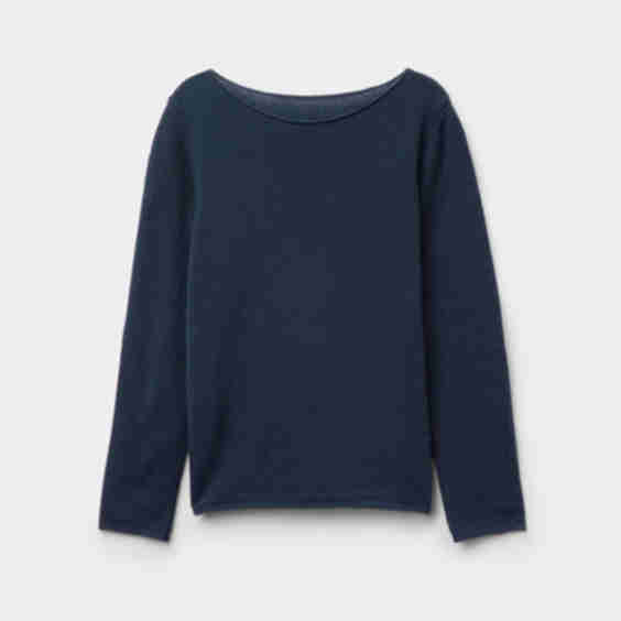 100% Cashmere Long-Sleeved Top