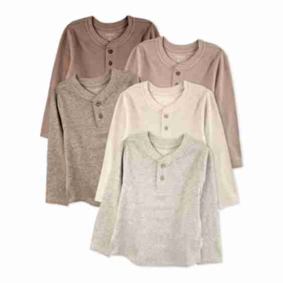 PAYTON 5-Pack Waffle Henleys Shirt