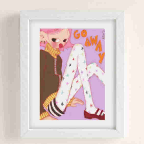 Go Away Art Print