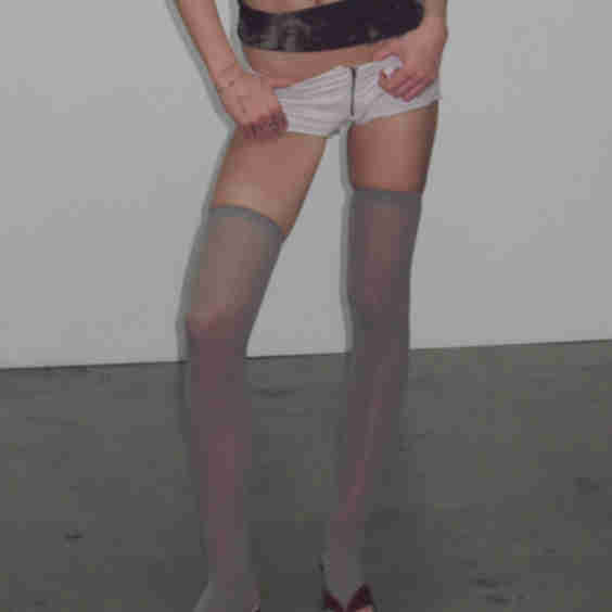 Sheer Toe Split Thigh High Leg Sleeves