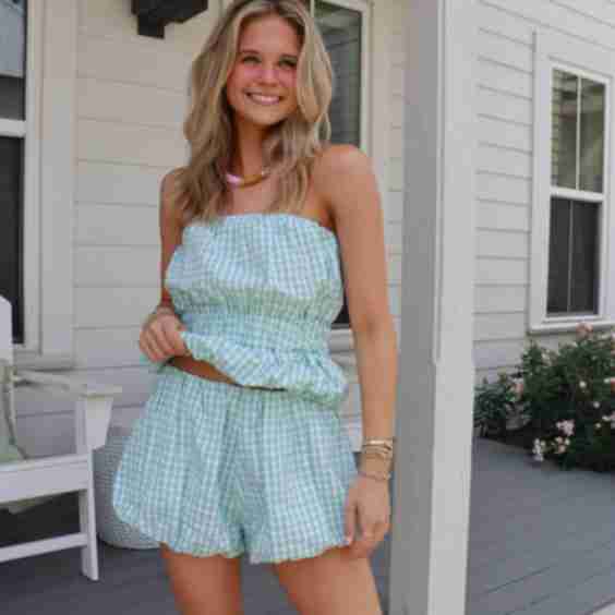 Marlowe Gingham Bubble Set