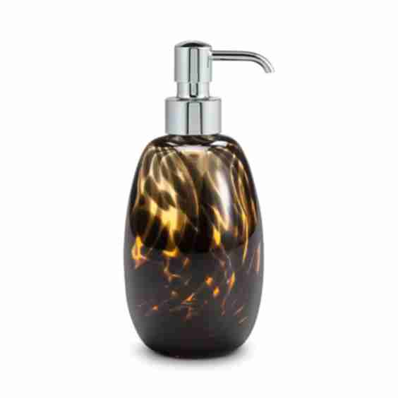 Tortoise Glass Soap Dispenser