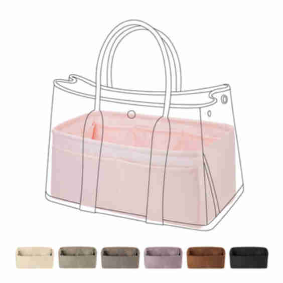 Silky Purse Organizer Insert For Hermes Garden Party 26/30/36/45/49 Bags