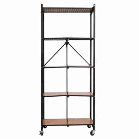 Preassembled 5-Shelf Foldable Rack 