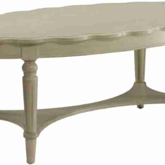 Fordon Oval Wood Antique Coffee Table