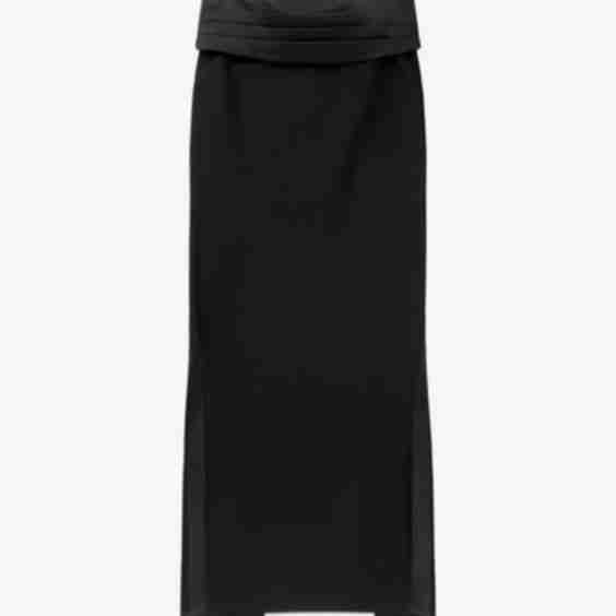 Tuxedo Column Skirt