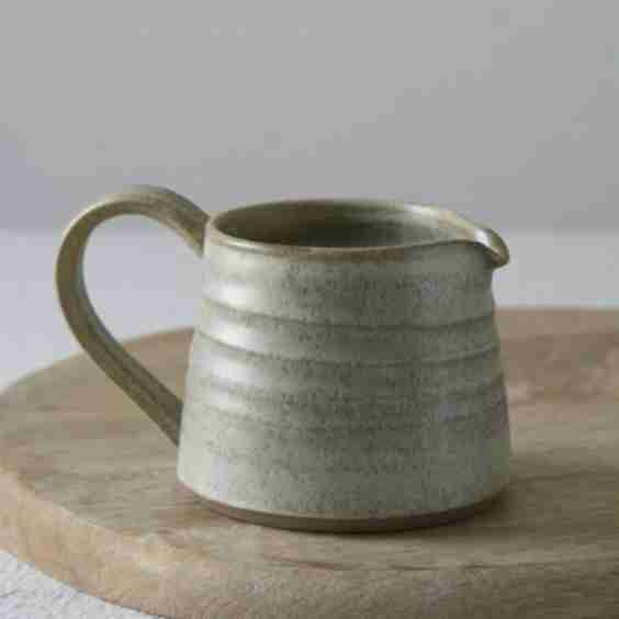 Sage Pottery Sugar Bowl and Creamer Set