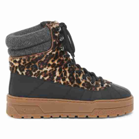  Ice Cracker Printed Calf-Hair Platform Ankle Boots