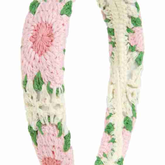 Kids' Floral Crochet Headband 