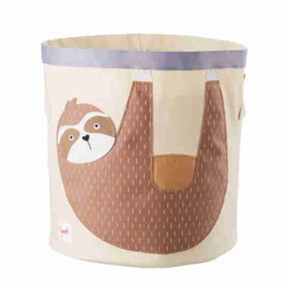 Sloth Canvas Toy Storage Bin