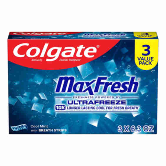 Max Fresh 3Pk Cool Mint  Toothpaste 