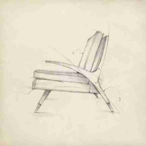 Mid Century Furniture Design II Wall Art Print