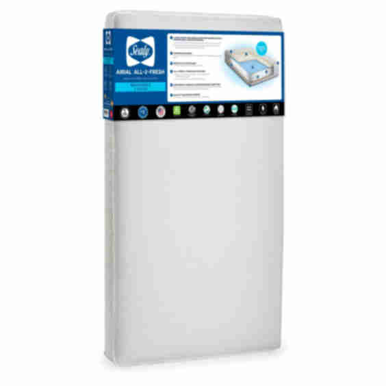 Airial Breathable 2-Stage Crib Mattress and Toddler Mattress
