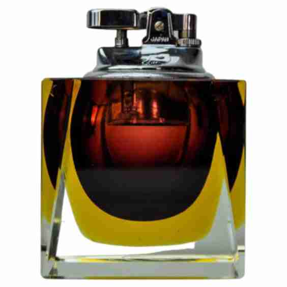 Sommerso Lighter, Murano Glass, Italy, 1970 (Pre-Owned)