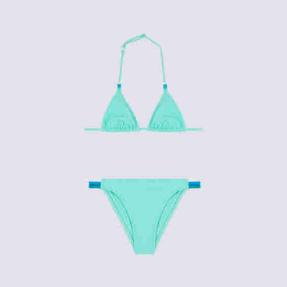 Mini Jennifer Adjustable Triangle Top and Fixed Bottom Bikini Set