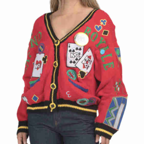 Casino Royale Sweater with Buttons