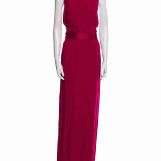 Bateau Neckline Long Dress (Pre-Owned)
