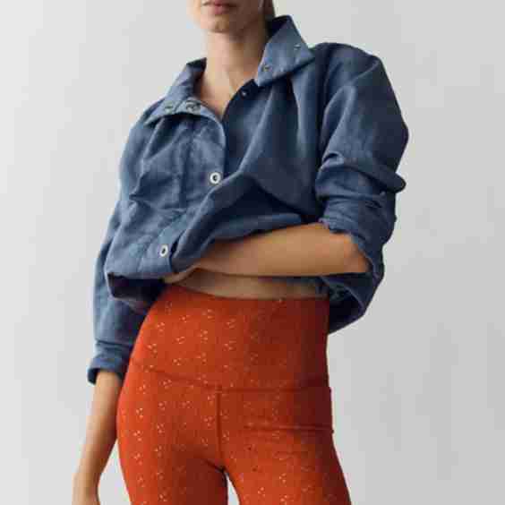 Eyelet High-Rise Biker Shorts