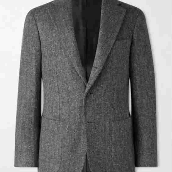 Waverly Herringbone Wool Blazer