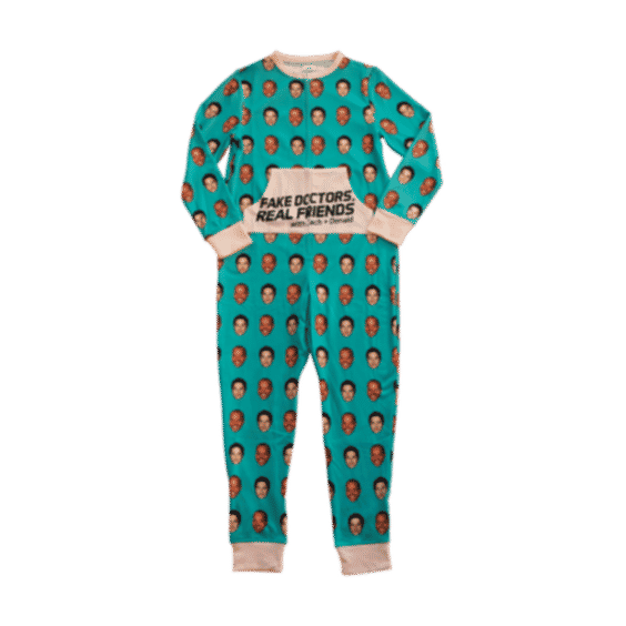 Cotton Bureau x Fake Doctors, Real Friends Onesie