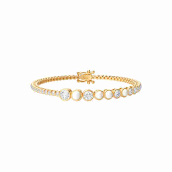 Signature x HF Fine Jewelry Celeste Graduated Bezel Set Tennis Bracelet