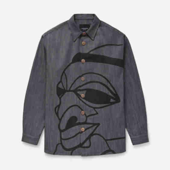 Printed Nomoli Denim Shirt