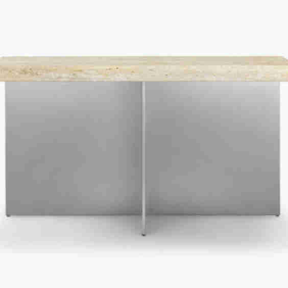 Zaha Travertine Console